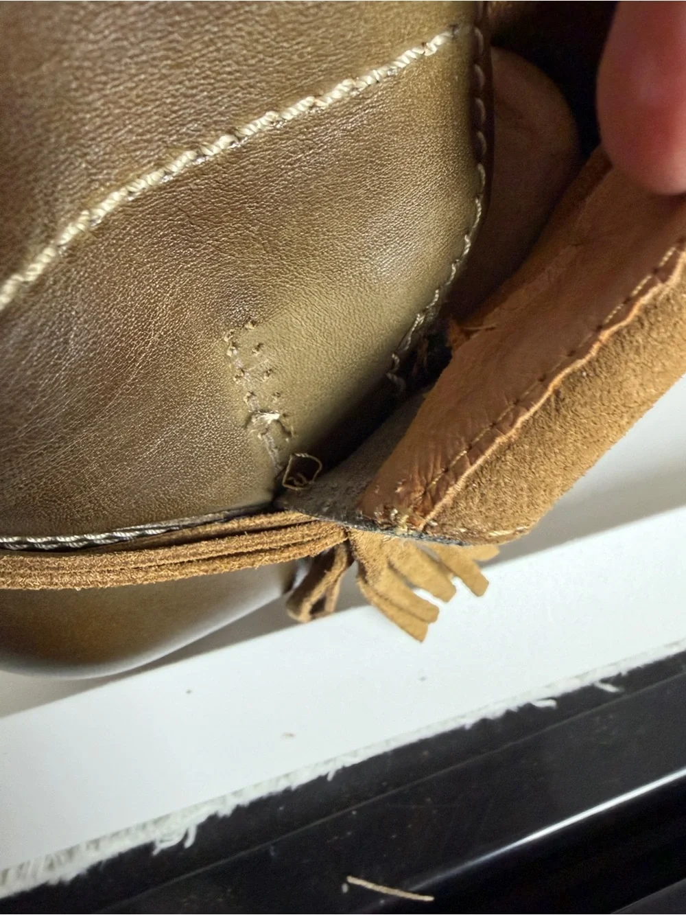 PIKOLINOS Zaragoza Leather Ankle Boots with Tassel Wrap in Moss Brown; Size 39